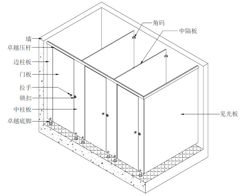 衛(wèi)生間隔斷安裝方法和步驟視頻教程